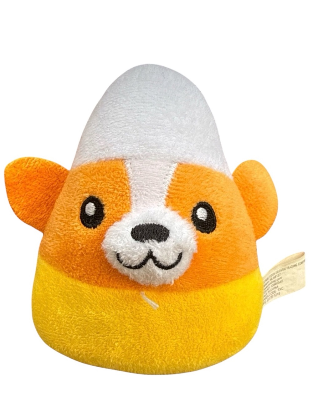 Halloween Candy Corn Corgi Plush Dog Stuffed Animal 4" Oriental Trading Toy Cute